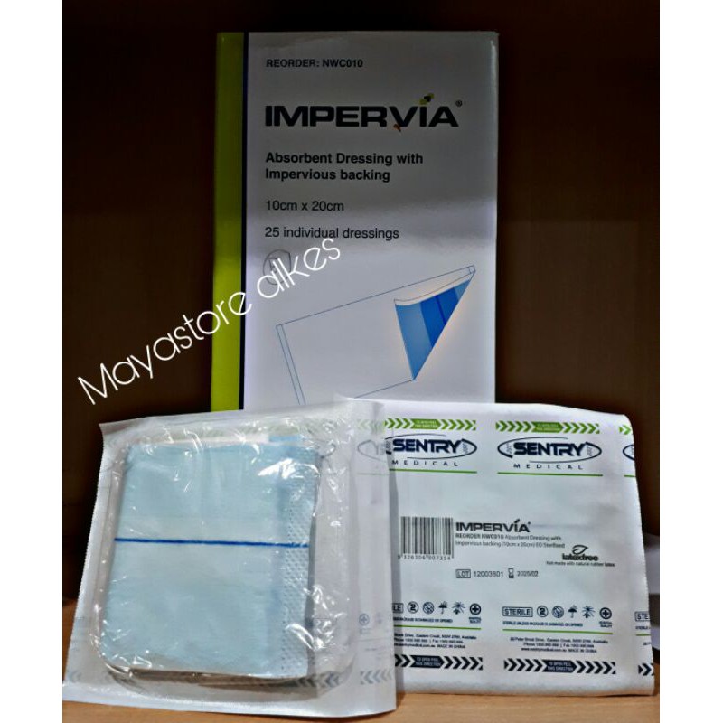 Jual IMPERVIA Absorbent dressing Mirip Cutisorb | Shopee Indonesia