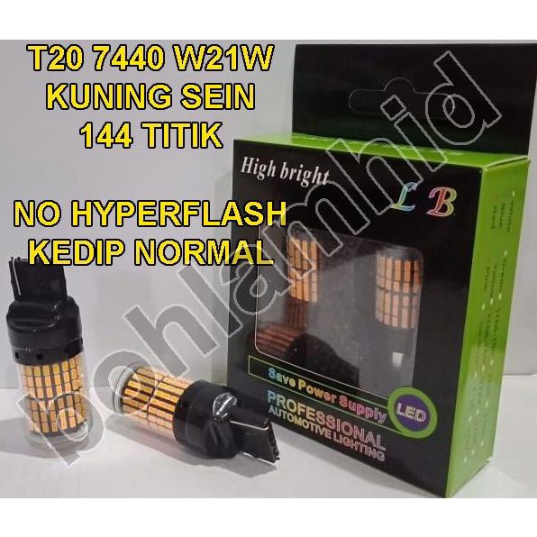 Lampu LED Sein Mobil T20 144 Titik CANBUS Luminos Sign Super Terang