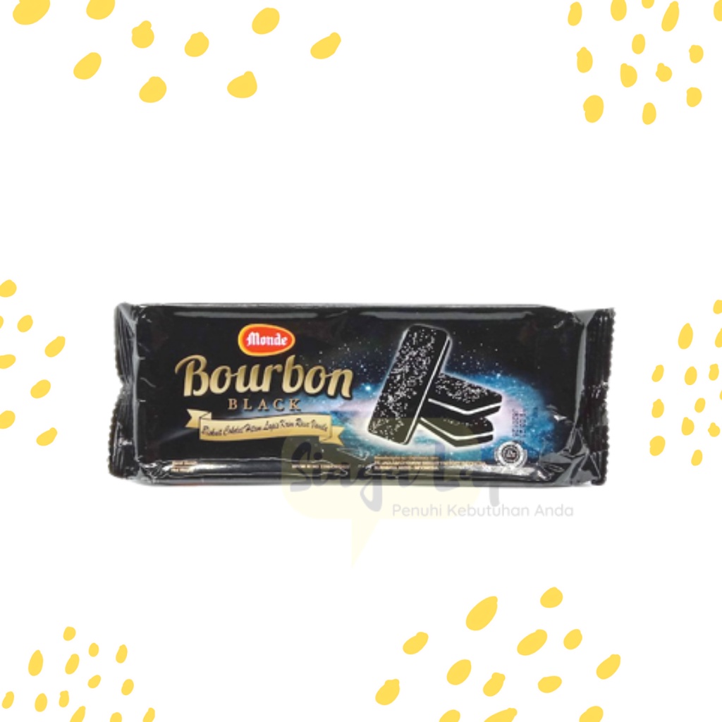 Bourbon Monde Biskuit Cokelat Lapis Krim Coklat - Vanilla 140gr