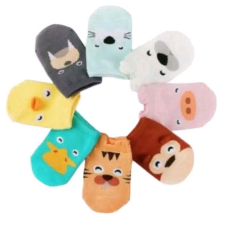 Kaos Kaki Bayi Import KOREA 3D  Kaos kaki Anak Karakter Hewan ANIMAL Anti Slip 3D Baby Sock Import Kaos kaki Bayi New born Laki laki Perempuan Perlengkapan bayi baru lahir