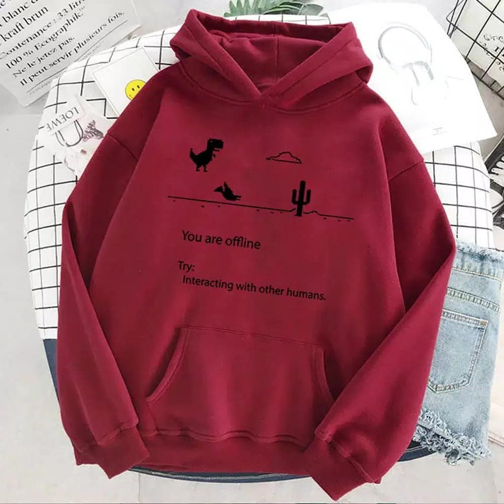 OFFLINE NOTICE SWEATER HOODIE WANITA PRIA TERMURAH'