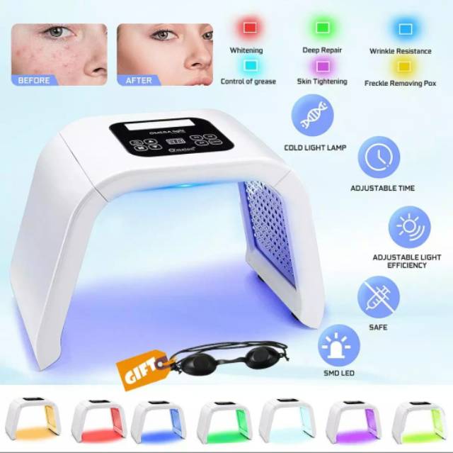 7 WARNA LED PDT OMEGA LIGHT THERAPY AFTER BB GLOW
