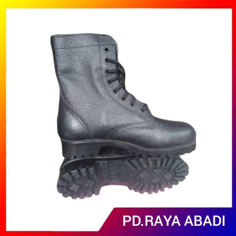 sepatu pdl keruk standar TNI / sepatu pdl jeruk standar polri pres molding