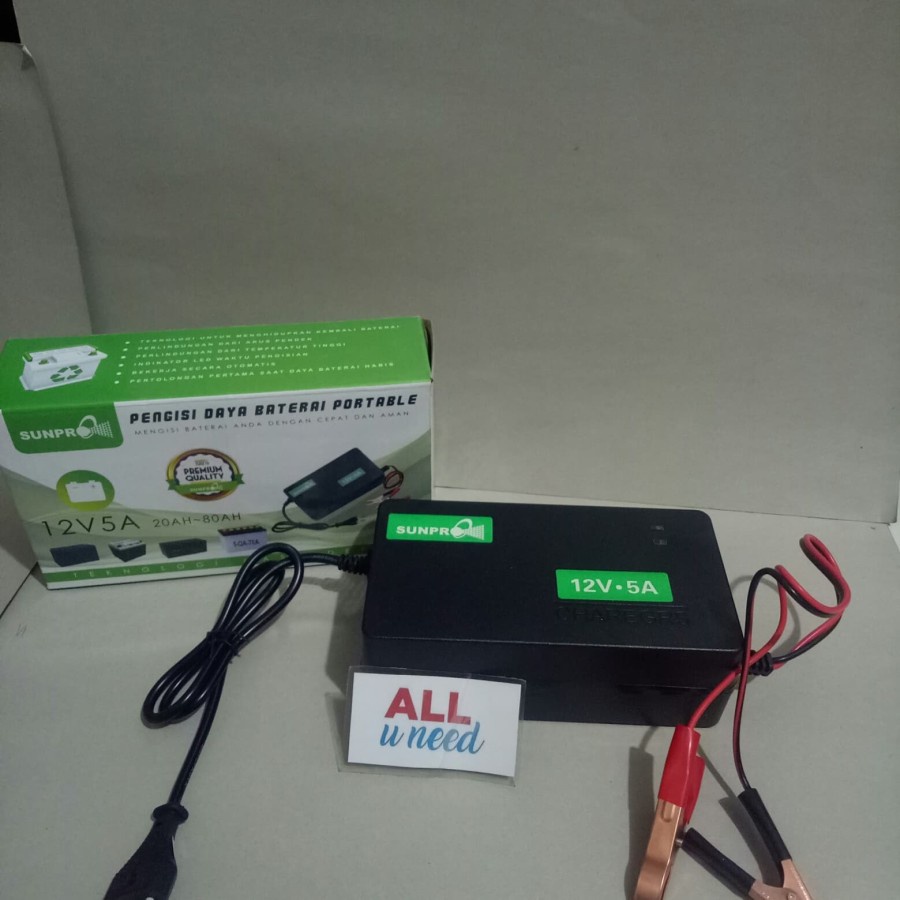 Charger Battery Sunpro 12V 5A Sunpro / Cas Aki Sunpro 12V5A