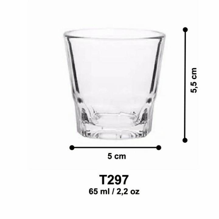 Gelas Sloki / Gelas Lilin / Gelas Kaca / Gelas Shot / Mini Sloki Murah