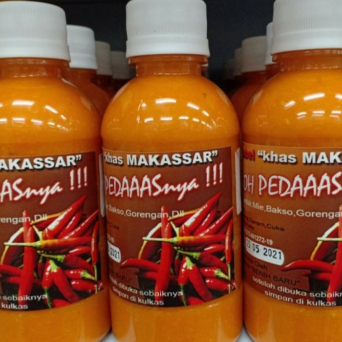 Sambal Khas Makassar 220ml Heboh Pedasnya Sambel Asli Makasar