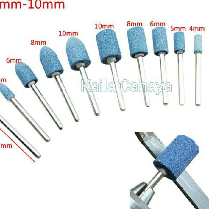 ❃ 10pcs mata Bor gerinda batu asah amplas gerinda Tuner mini drill ☞