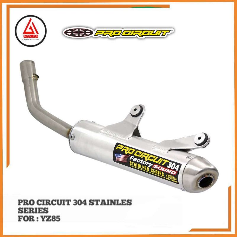 HEADER PRO CIRCUIT 304 STAINLESS YAMAHA YZ85, KNALPOT PROCIRCUIT YZ85