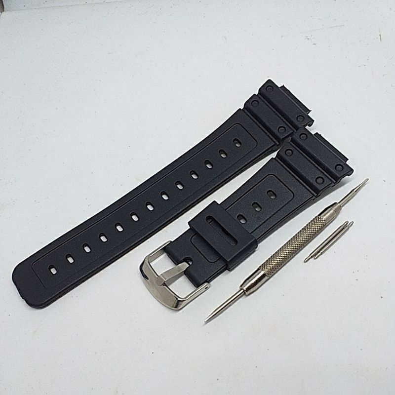 TALI STRAP JAM TANGAN SANDA LED 6016 BONUS PEN DAN OBENG REMOVER RUBBER STRAP TALI JAM SANDA WATCH 6