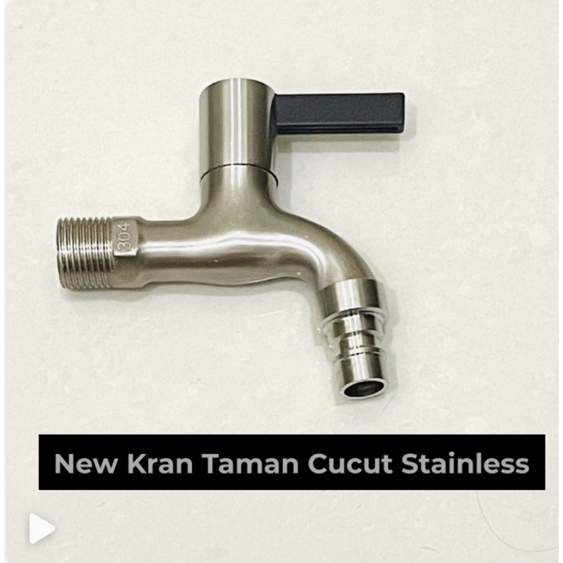 Kran Taman Air Tembok Stainless SUS304 - Keran Air Engkol New Design KTM