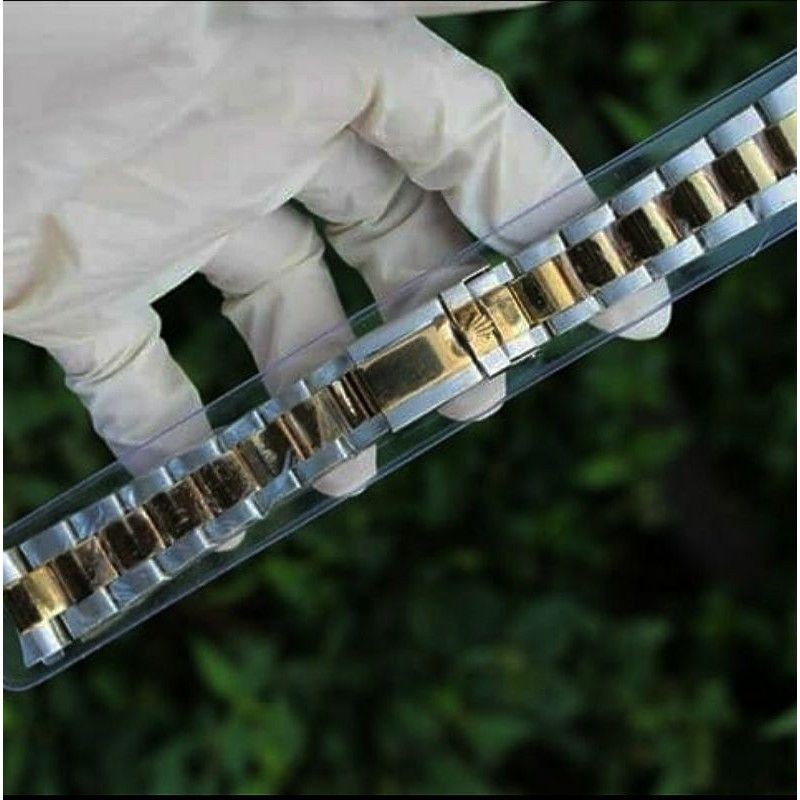 STRAP TALI JAM RANTAI ROLEX DAYTONA KOMBINASI SIVER GOLD UKURAN 20MM TALI JAM RANTAI ROLEX DAYTONA