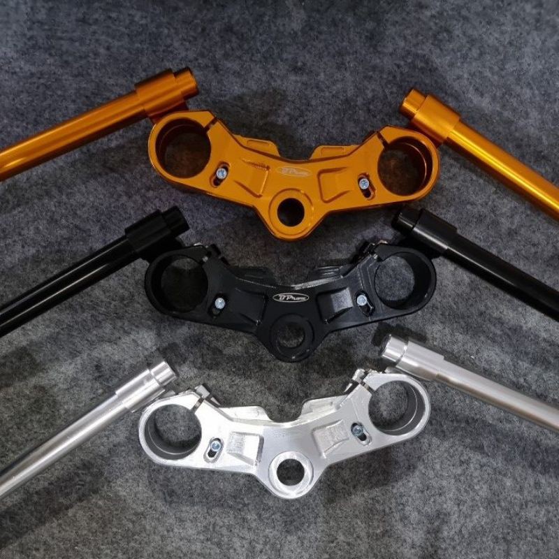 bpro racing triple clamp dan stang clip on jepit r15 v3 r15v3 segitiga atas ori
