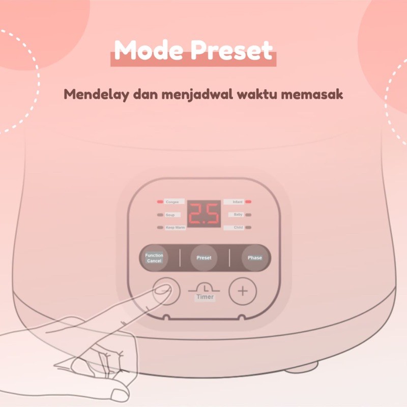 Emily - Slow Cooker Purple Claypot 0.8L  (tanah liat)