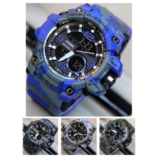 JAM TANGAN PRIA LORENG ARMY G-SHOCK GG1000 FREE BATRE CADANGAN & BOX