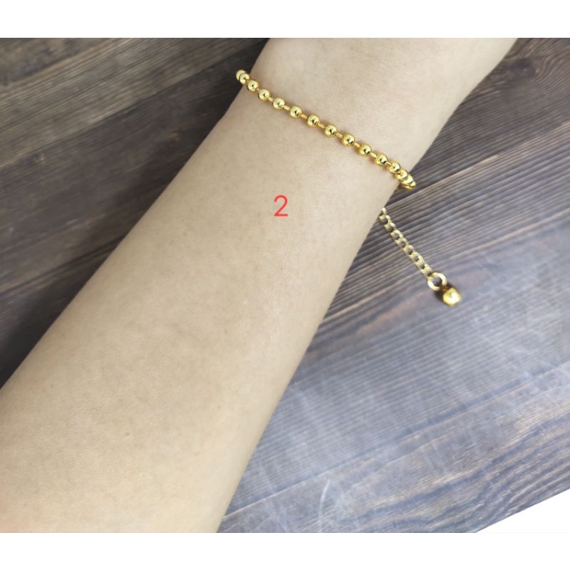 Fifi Fashion Gelang Simple Model Perhiasan Lapis Emas G28