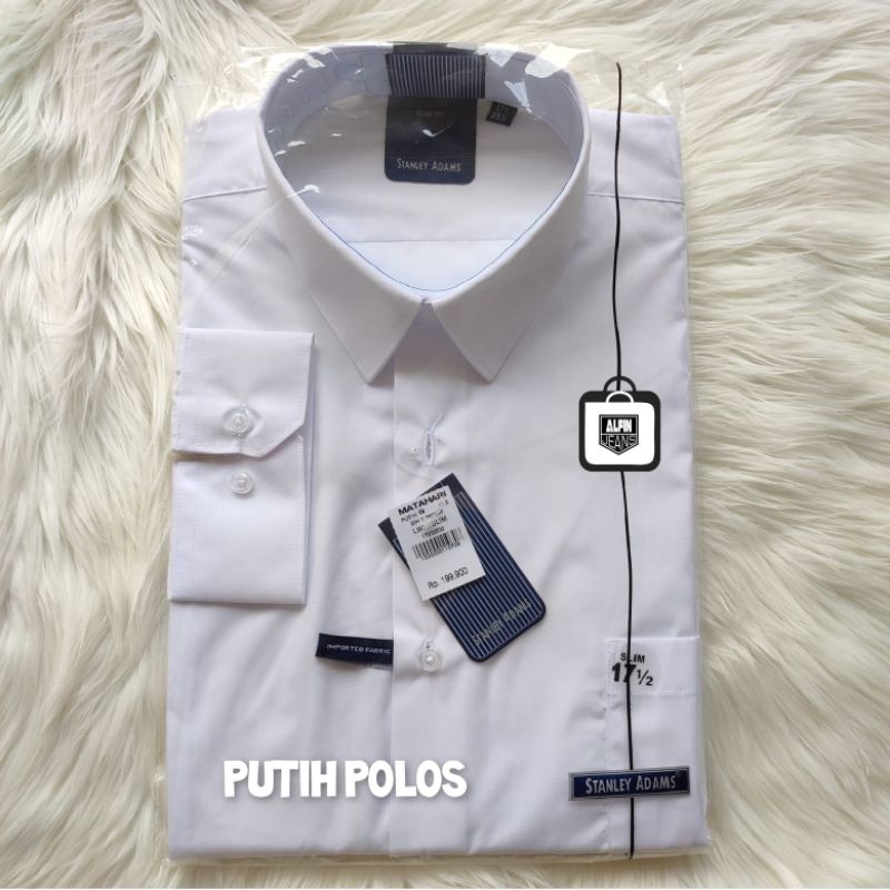 Kemeja Formal Putih Stanley Adams Slim Fit
