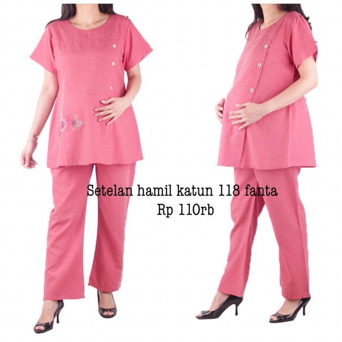  setelan  hamil  baju  hamil  nyaman NH 118 bajuhamil Shopee 