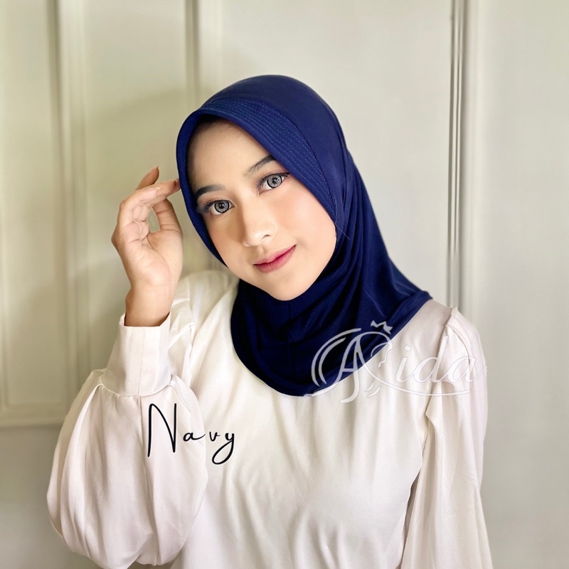 Hijab Sport Volly Premium-Navy