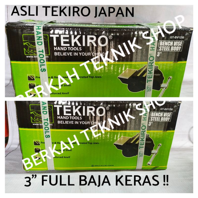 CATOK PARON  3"  TEKIRO JAPAN catok meja ragum 3 in  bench vise  FULL BAJA