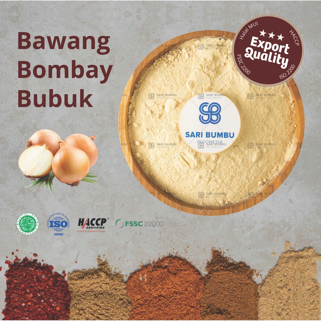 

Bawang Bombay Bubuk / Onion Powder - (Small Pack) Rempah *Export Quality