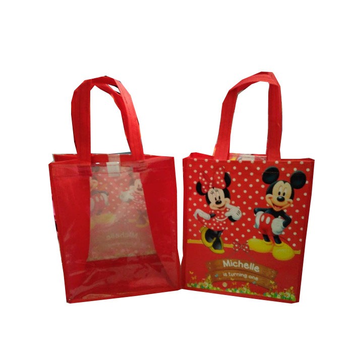 

GOODIE BAG MIKA CUSTOM NAMA - TAS HAMPERS MIKA TRANSPARANT UNTUK ULTAH ANAK CUSTOM UK 22 X 14 X 24 - 2 HARI JADI