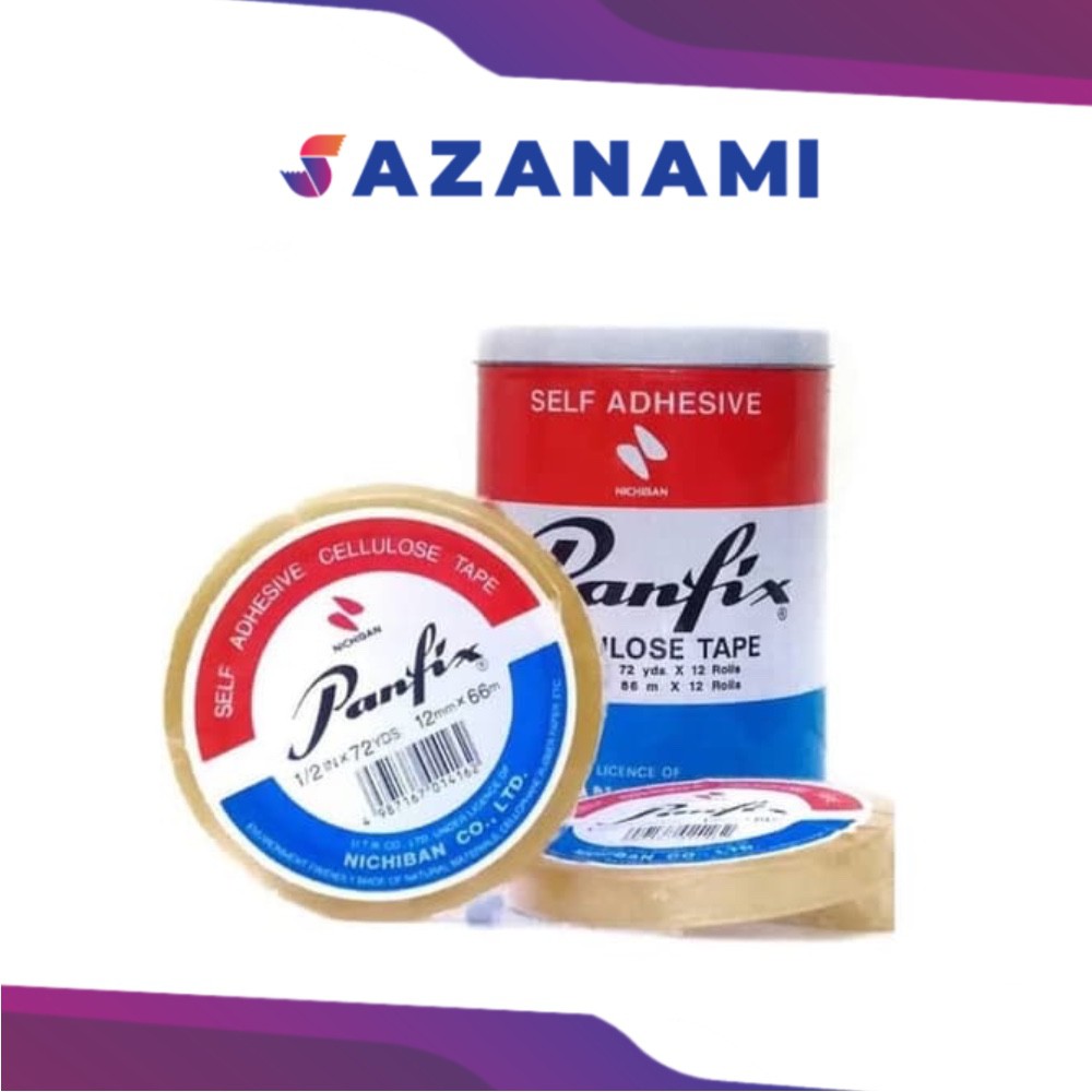

PANFIX ISOLASI BENING 12MM X 72Y SELOTIP BENING 1/2 INCH LAKBAN BENING