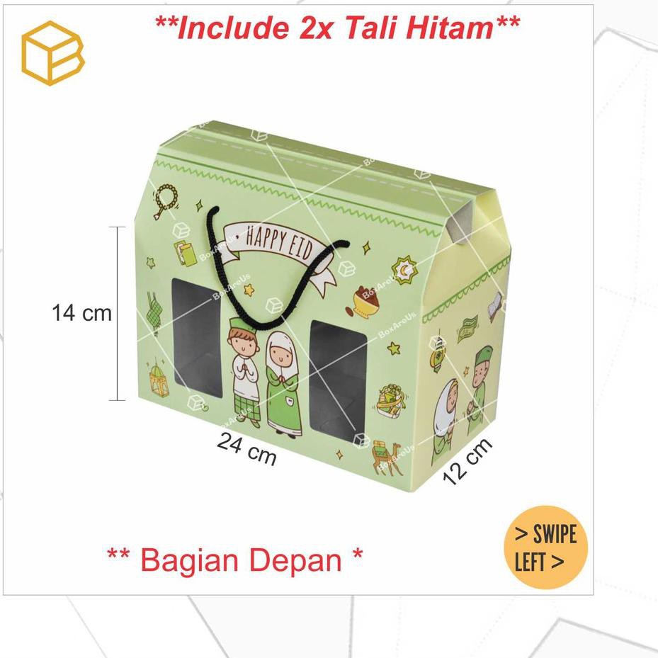 

Penjualan Terbanyak.. Box toples kue kering packaging lebaran cookies kemasan | TBIF241214 (20pc)