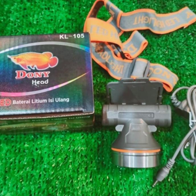 Senter Kepala Dony KL-105 Siunyil Cahaya Kuning /Headlamp Dony 5Watt
