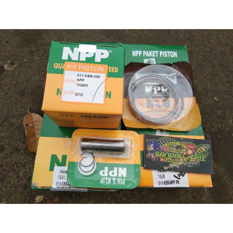 PISTON TIGER NPP PISTON KIT TIGER NPP OVERSIS 0 STD 100 150 200 PISTON SEHER NPP TIGER STD