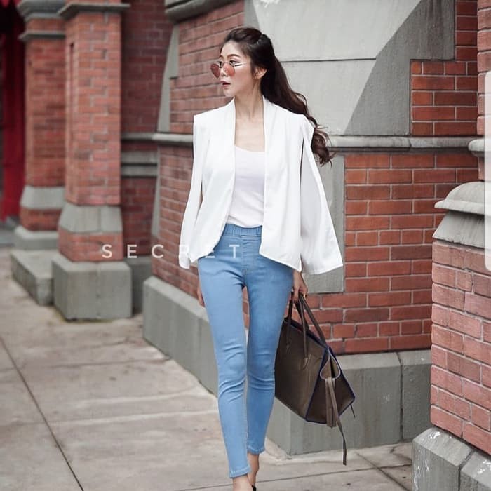 Blazer Kerja/ Cape Blazer/Baju Kerja Wanita/ Blazer Wanita - Merah