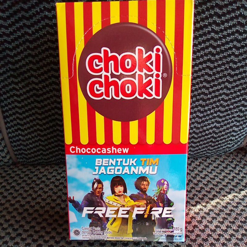 BOX - Makanan Anak Snack coklat Chocolate stick Mayora CHOKI CHOKI Coki Free Firegt Isi 20 Pcs