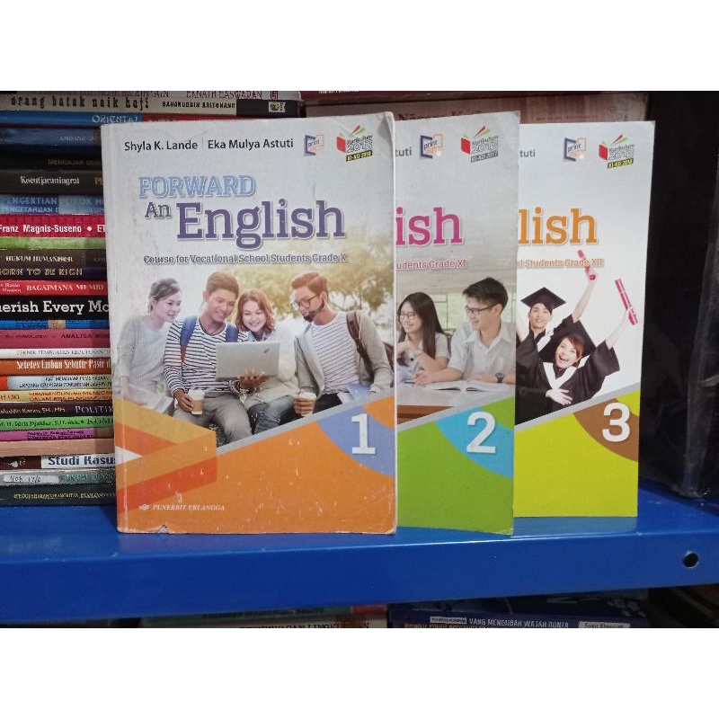 buku bekas FORWARD AN ENGLISH untuk smk kelas x xi xii erlangga