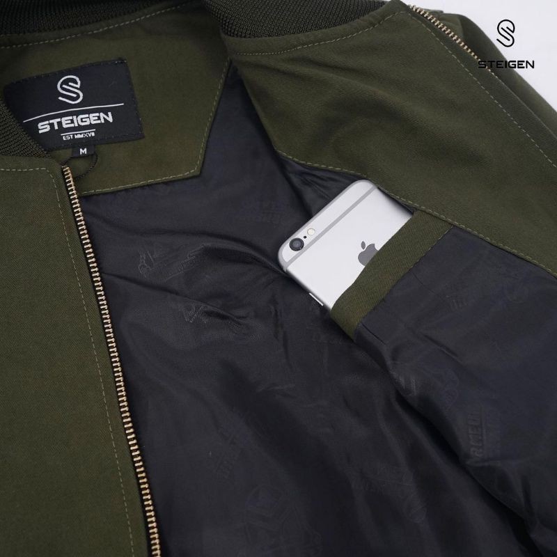 BOMBER JACKET OSLO SUEDING STEIGEN ORIGINAL JAKET BOMBER PRIA COWOK-2