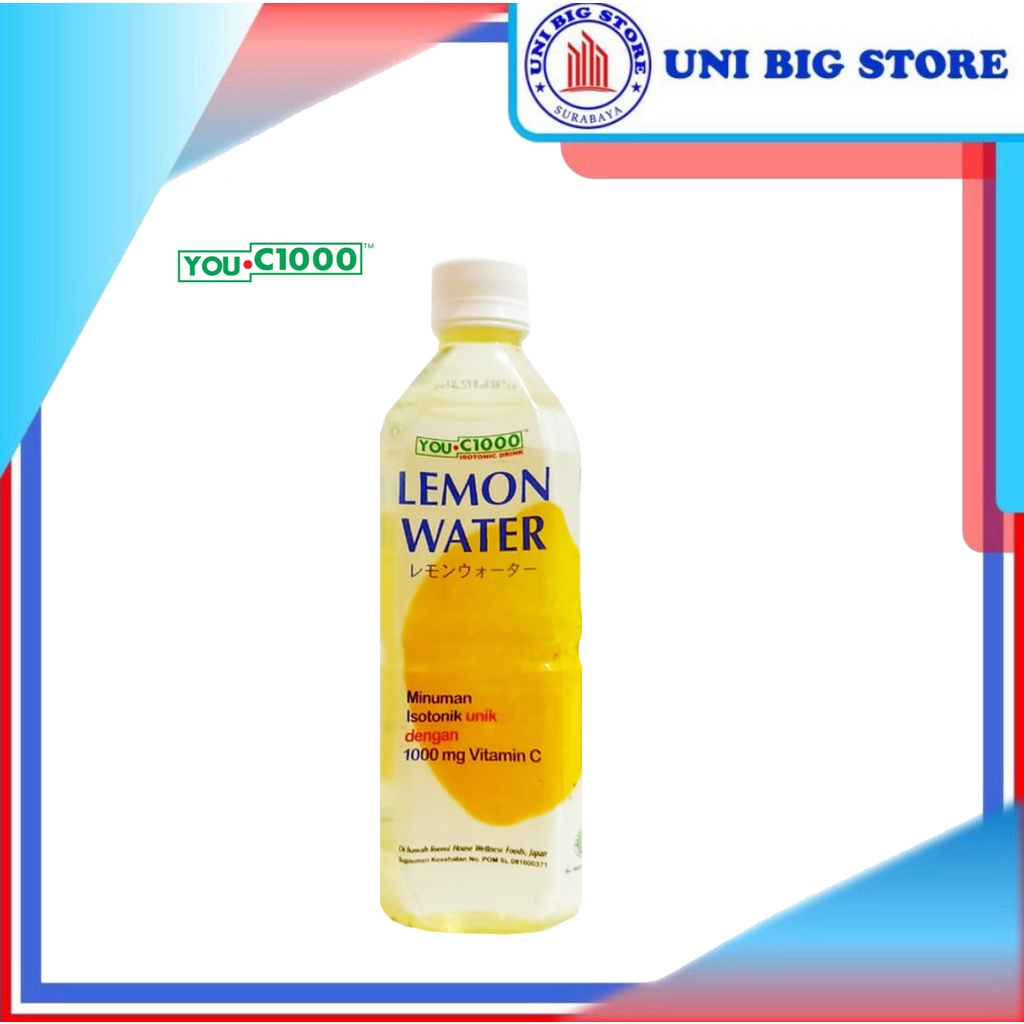 

You C 1000 mg Vit C Water Lemon 500 ml Botol Vitamin C