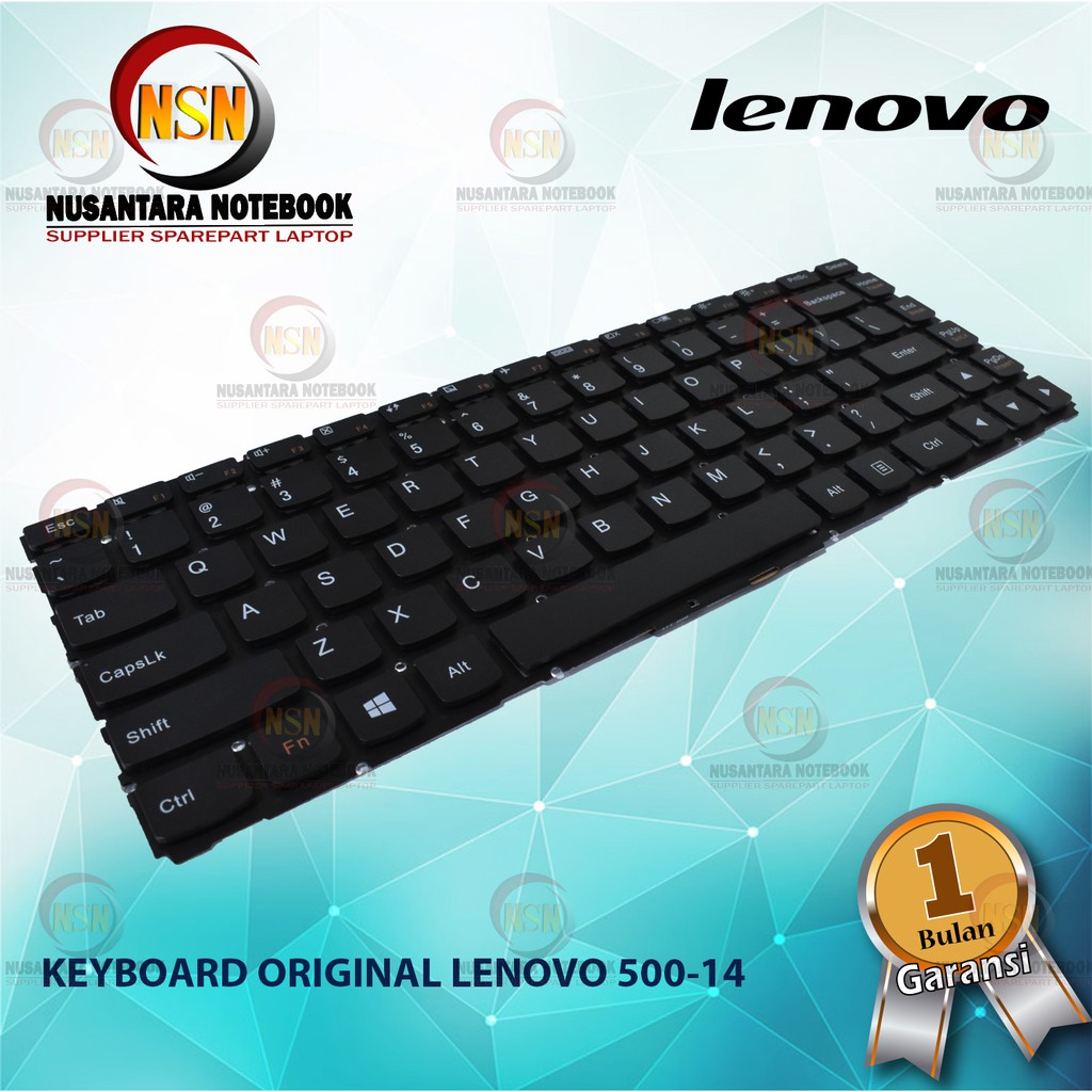 Keyboard Original Lenovo 500-14 Series Black