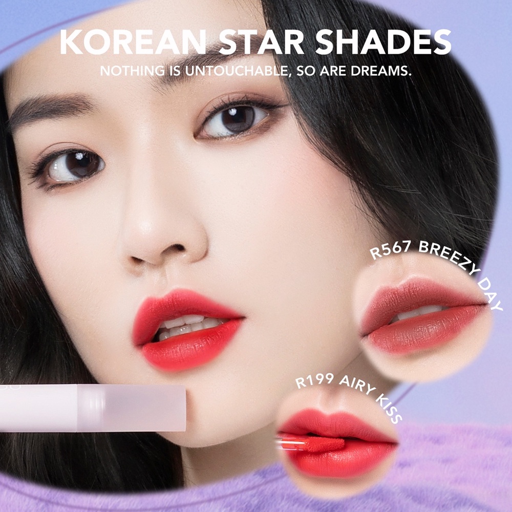 ❤ BELIA ❤ YOU Cloud Touch Fixing Tint | Lip Tint [Soft Velvet Finish Lip Stain | Korean Style Lipstik Bibir | Melembapkan Tahan Lama liptint]
