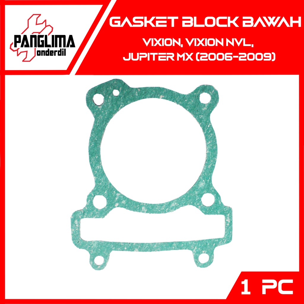 Gasket Block Bawah Vixion Lama-NVL &amp; Jupiter MX 2006-2009 Paking-Packing Blok Seher Cylinder-Silinder