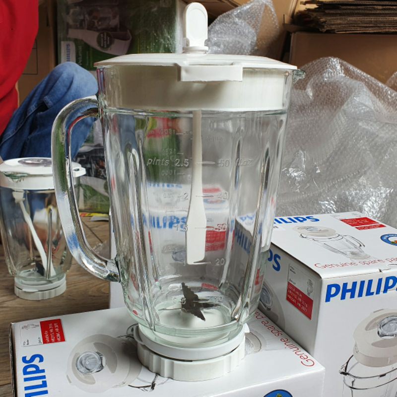 Set Gelas Jar Blender Philips Kaca HR 2116, Hr 2071 Promo Murah