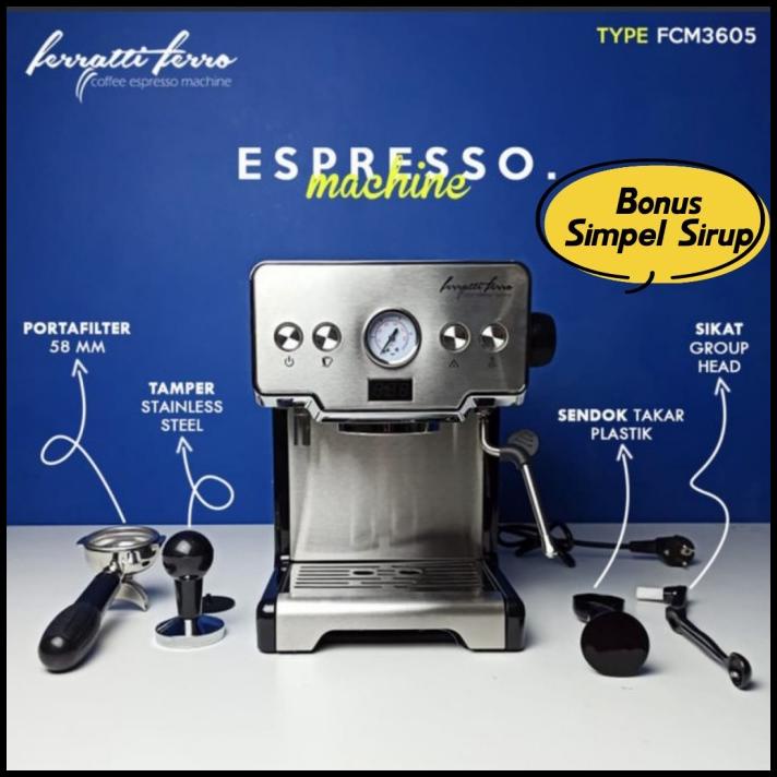 Mesin Espresso Ferrati Ferro Fcm3605
