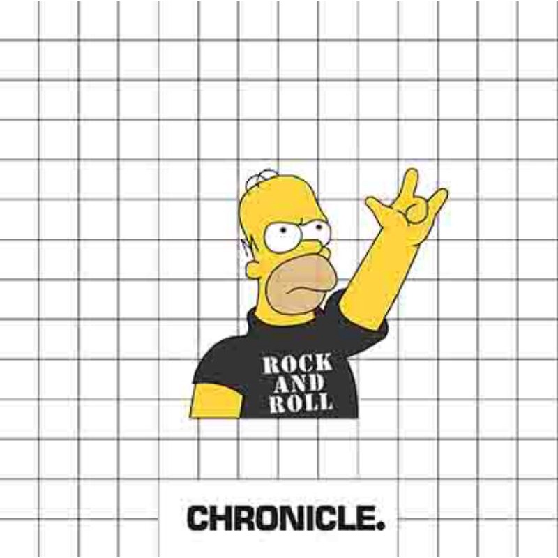 

STICKER VINYL AESTHETIC HOMER ROCK N ROLL
