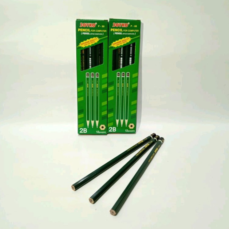 

TokoRejoAgung SELUSIN ( 12 PCS ) Pensil 2B Raut Joyko P-88 Pensil 2B Joyko P - 88