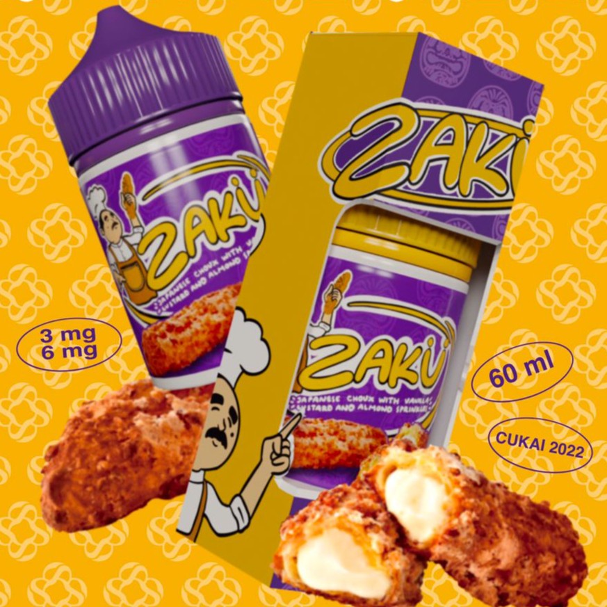 Zaku Japanese Choux Almond Sprinkle 60ML by SOG x ESP Juice