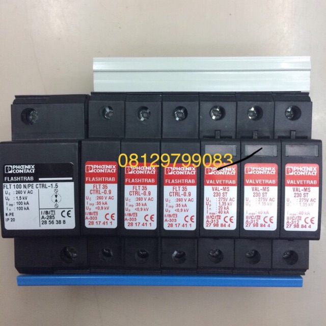 Arester arrester phoenix trabset 7pole panangkal petir trapset phoenix