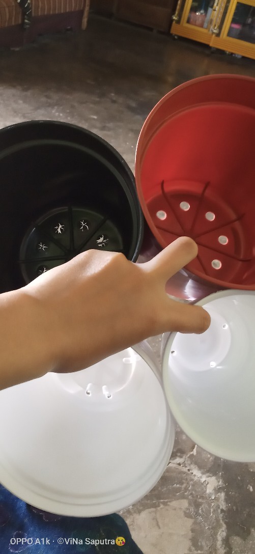 Pot Bunga Tanaman 15 Cm Hitam Merek Made Indonesia Free Bubble Ketentuan Berlaku