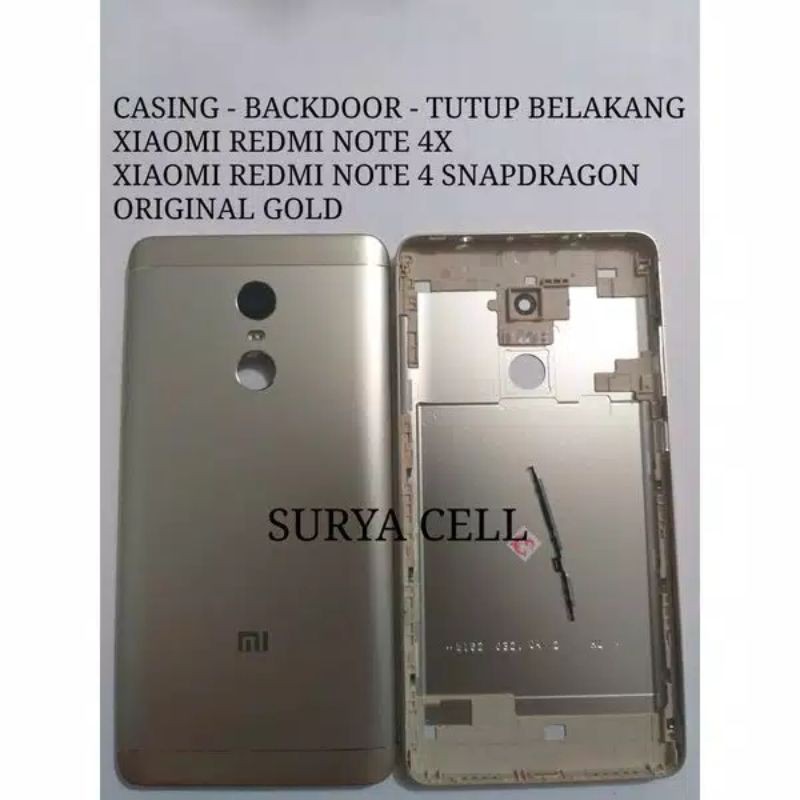 CASING REDMI NOTE 4X - BACKDOOR - TUTUP BELAKANG XIAOMI REDMI NOTE 4 REDMI NOTE 4X SNAPDRAGON