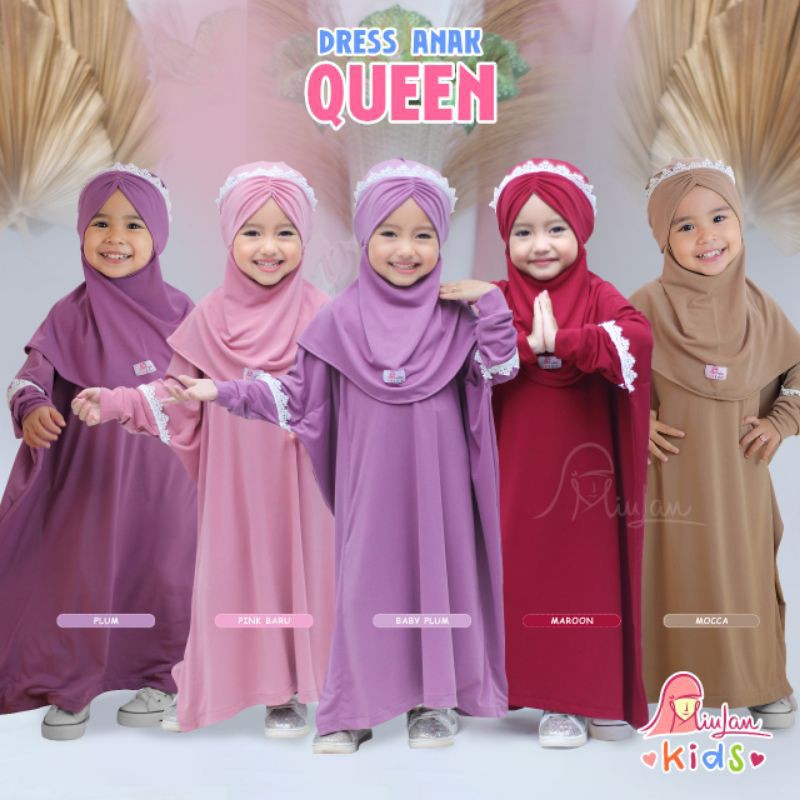 Dress Queen Anak Miulan Kids + Hijab