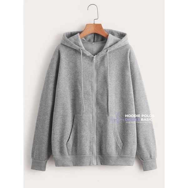HOODIE ZIPPER POLOS UNISEX | FLEECE COTTON.