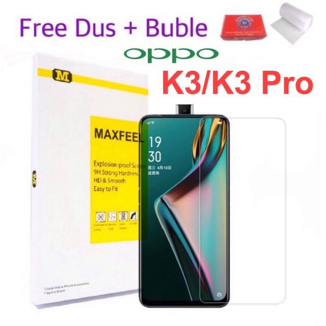 MAXFEEL TEMPERED GLASS OPPO K3 K3 PRO K3 K3PRO FULL COVER FULL GLUE PREMIUM