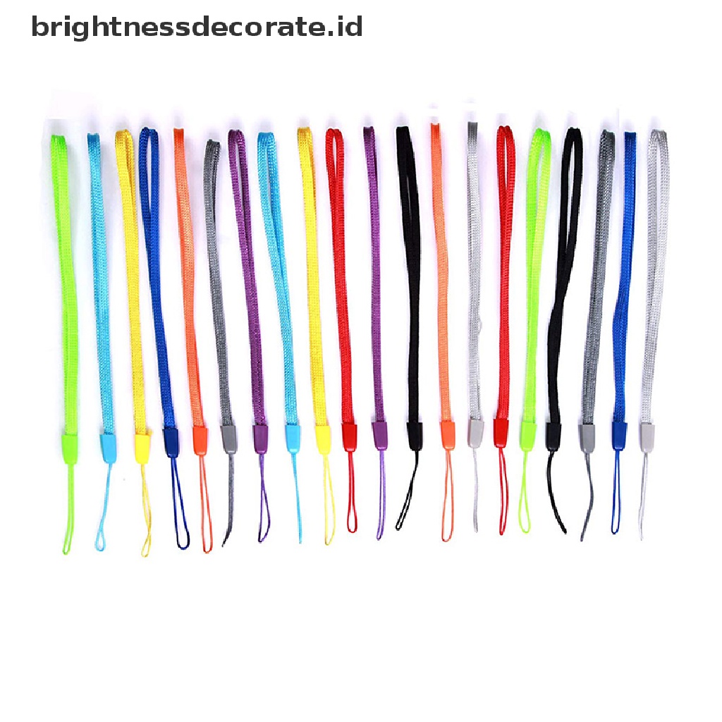 (Birth) 10pcs Tali Lanyard Pergelangan Tangan Untuk Hp / Usb / Flash Drive / Kunci (Id)