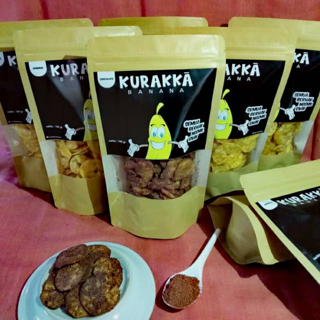 

Kripik pisang kurakka variant coklat